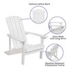Flash Furniture 4 White Adirondack Chairs-Star & Moon Fire Pit JJ-C145014-32D-WH-GG